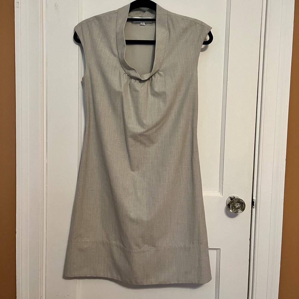 Tahari Light Grey Dress Size 2